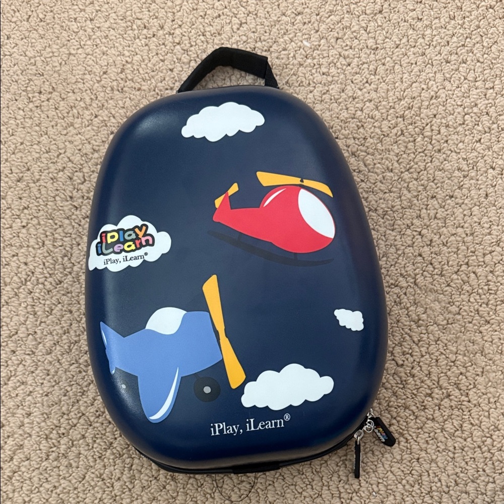 iPlay iLearn Kids Backpack with Helicopter Design
